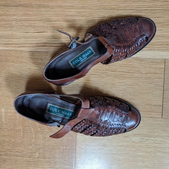 Cole Haan Shoes - Vintage Cole haan woven leather shoes